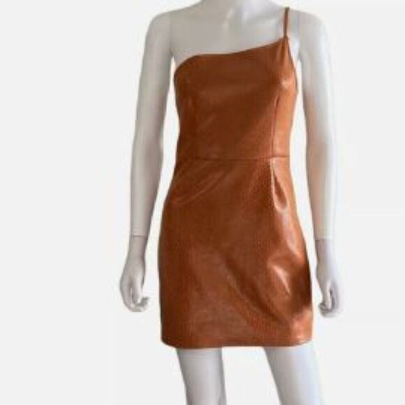 Urban Outfitters Geri One Shoulder Strap Dress Snake Skin Pattern Size S - Picture 1 of 16